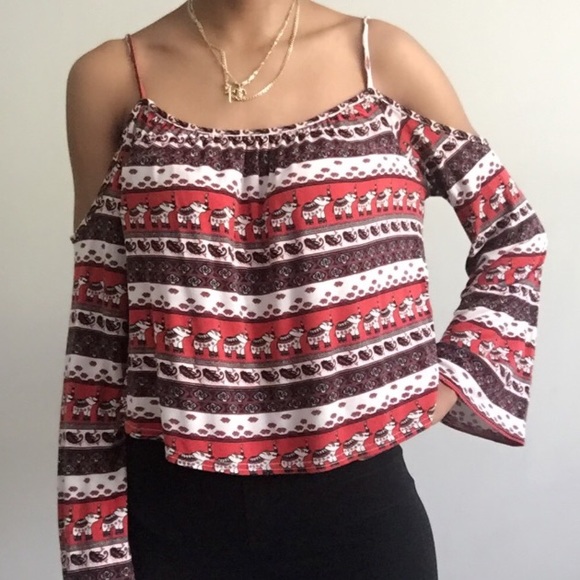 DONATED! H&M Coachella Boho Off Shoulder Top - Picture 7 of 8